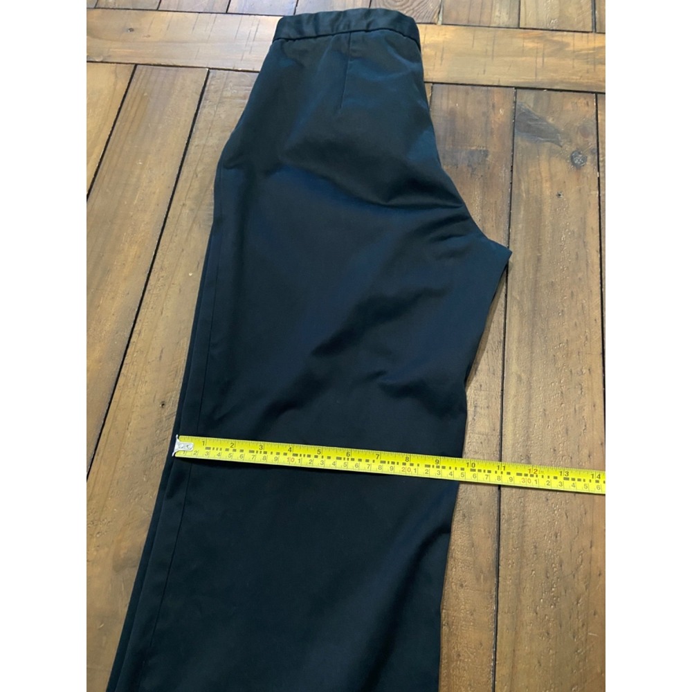 Banana Republic Trouser Pants Womens 4 Black Sheen Logan Wide Leg Sewn Crease - Picture 7 of 9